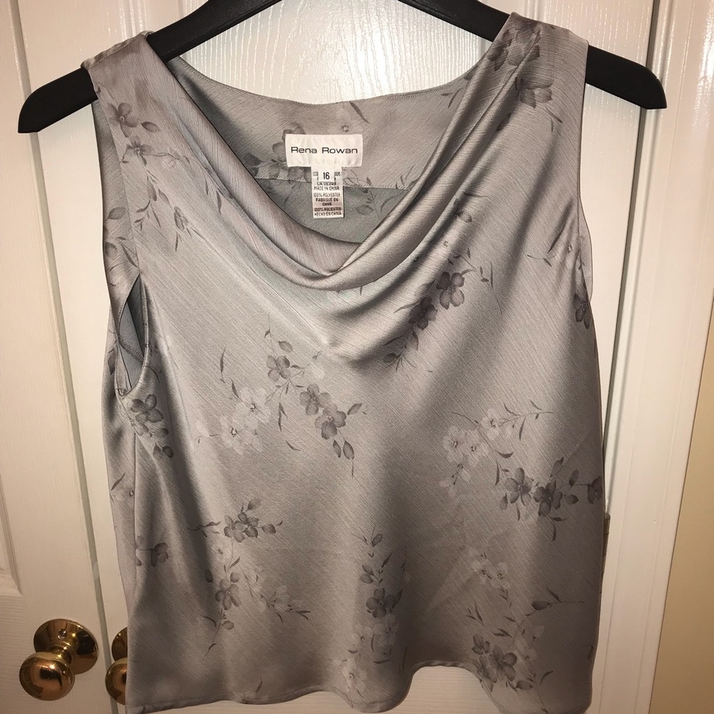 Rena Rowan flower print crop tank size 16